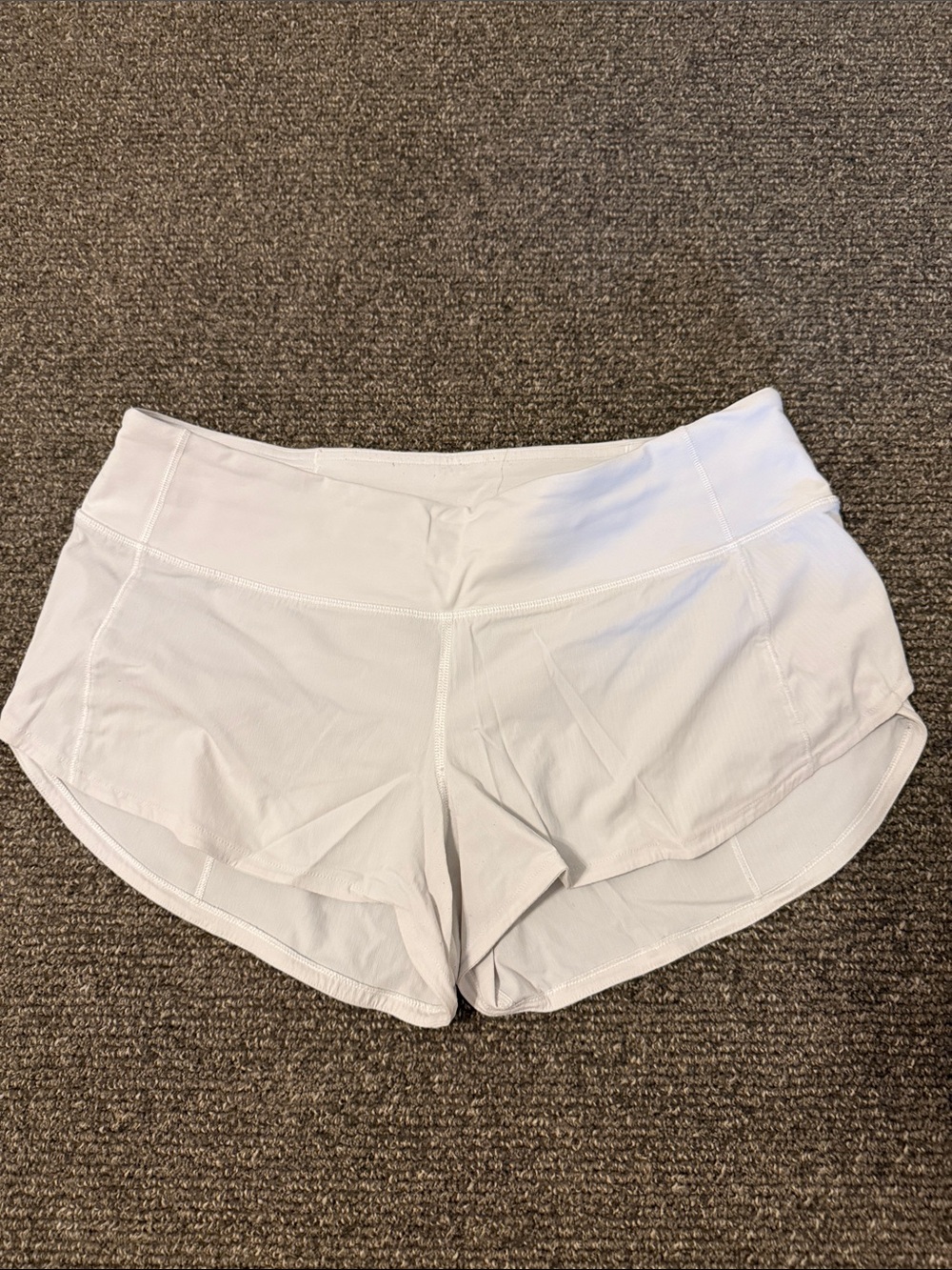 Light Gray Women's Athletic Shorts - Breathable Running Shorts